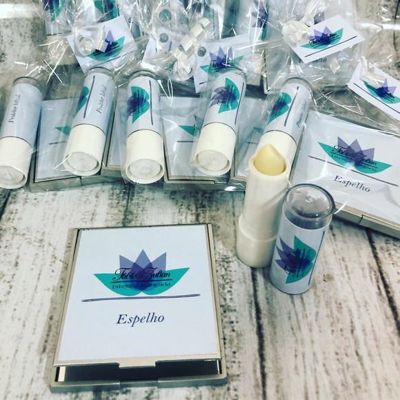 Kit Protetor Labial + Espelho de Bolsa 1 Personalizados