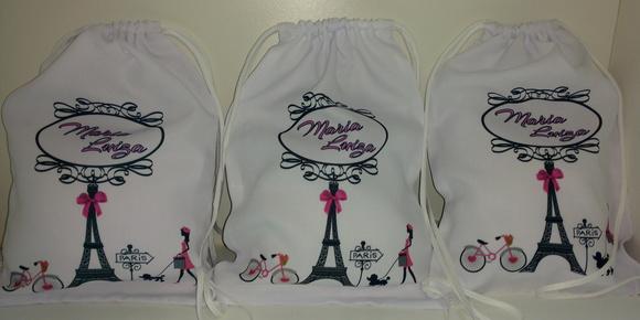 Mochilinha Sacola Personalizada