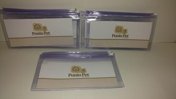 Necessaire Pvc Transparente Zip 20cmx11cm