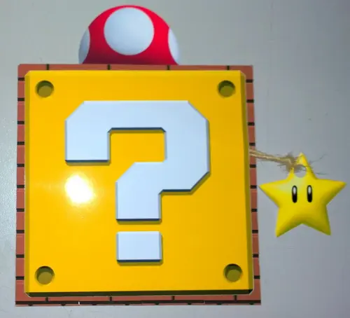Convite Super Mario com envelope