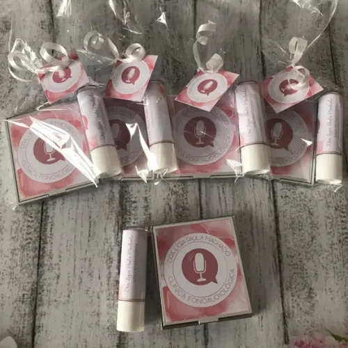 Kit Protetor Labial + Espelho de Bolsa 1 Personalizados