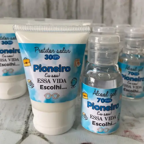 Kit Protetor Solar + Álcool Gel
