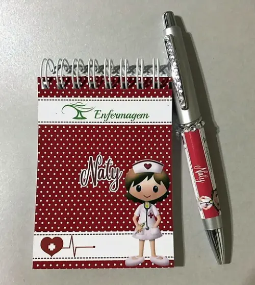 Mini Bloquinho Personalizado com Caneta