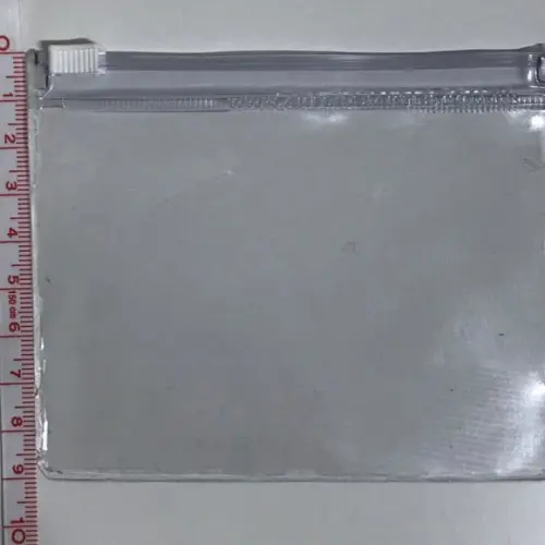 Mini necessaire PVC transparente zip 2