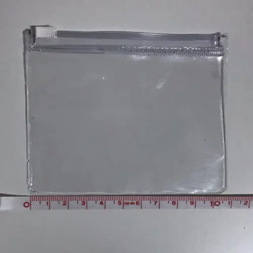 Mini necessaire PVC transparente zip 2
