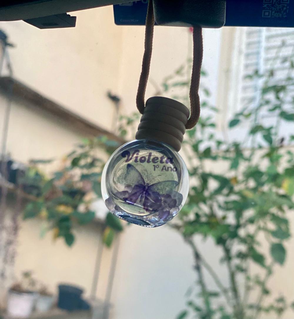 Aromatizador de carro com cristais - Modelo circulo