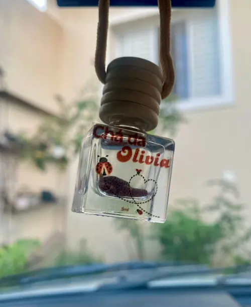 Aromatizador com cristais - Modelo quadrado
