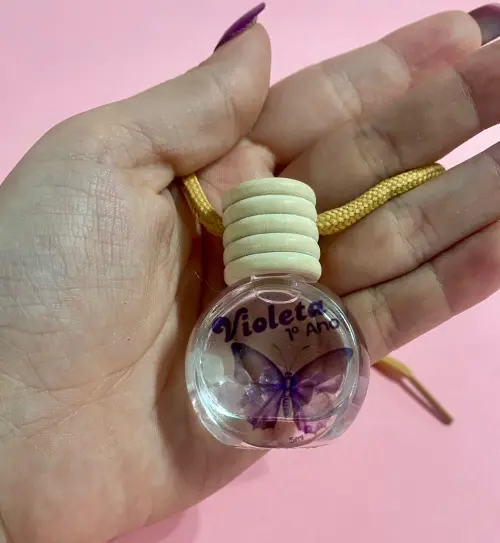 Aromatizador de carro com cristais - Modelo circulo