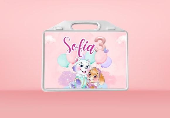 Adesivo Personalizado Maletinha Infantil - Skye e Everest