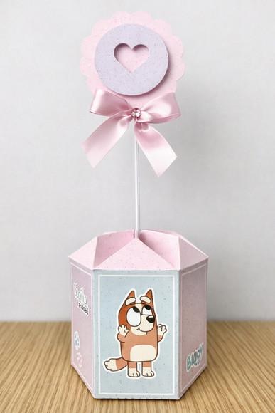 Kit Festa Bluey | 30 Caixas Personalizadas | 5 de Cada Peça