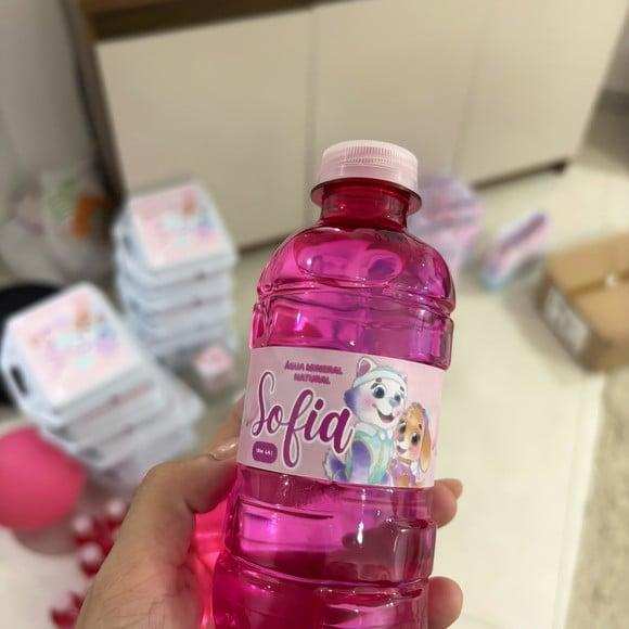 Rótulo Adesivo Garrafinha Personalizado ? Skye e Everest