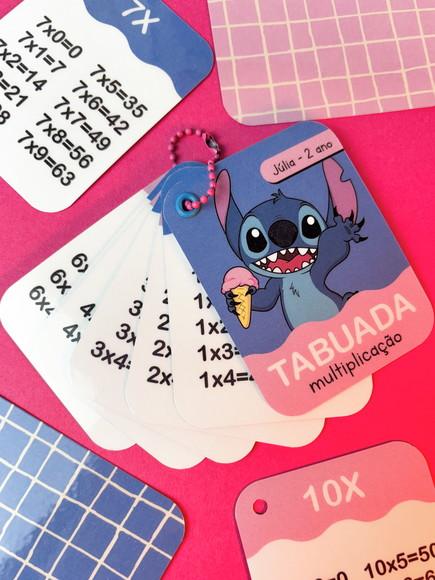 Tabuada Infantil Ilustrada e Personalizada