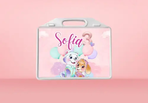 Adesivo Personalizado Maletinha Infantil - Skye e Everest