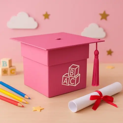 Caixa de Formatura Abc | Modelo Capelo com Mini Kit Criativo