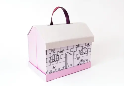 Casinha para Colorir | Kit Criativo Infantil com Divisórias