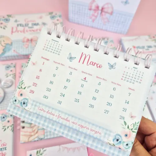 Dia dos Professores | Calendário de Mesa Personalizado