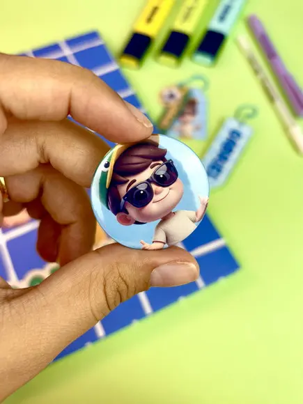 Pack com 4 Bottons Personalizados ? 3,5 cm