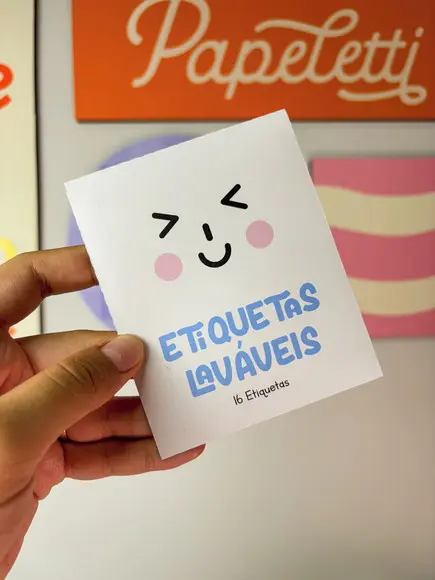 Volta às Aulas | Kit com 16 Etiquetas Laváveis