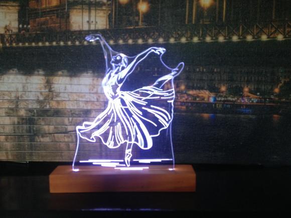 Abajur led bailarina