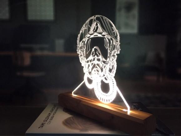 Luminária Capacete aviador