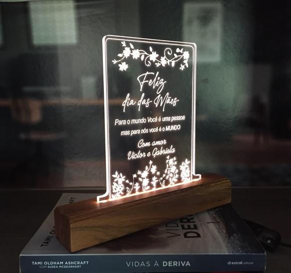 Luminária dia das mães