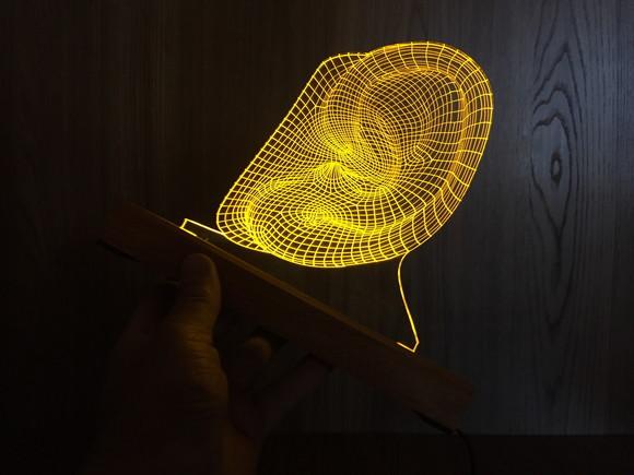 Luminária Led Efeito 3d Otorrinolaringologia