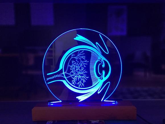 Luminária Led globo ocular