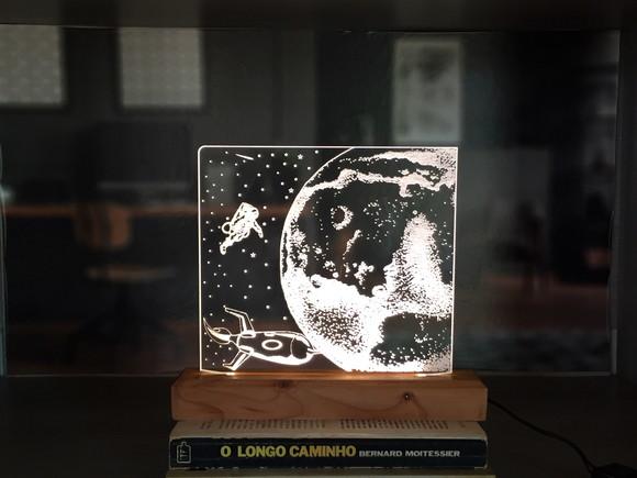 Luminária Led planetas-modelos variados para sua escolha
