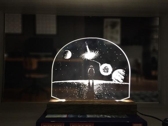 Luminária Led planetas-modelos variados para sua escolha