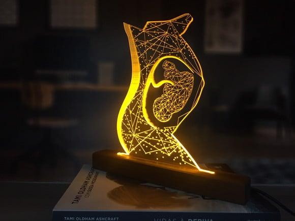 luminária led tema maternidade