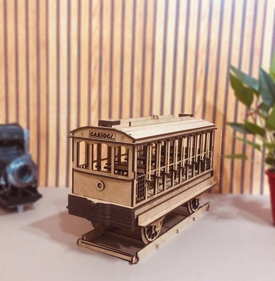 Miniatura Bondinho de Santa Tereza - Lapa - Rj