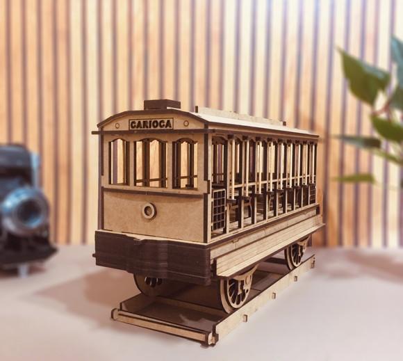 Miniatura Bondinho de Santa Tereza - Lapa - Rj
