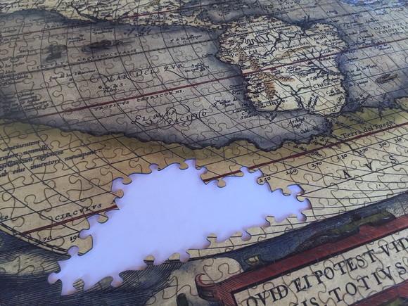 Quebra Cabeça Mapa Antigo 1014 Pçs - 98x66cm