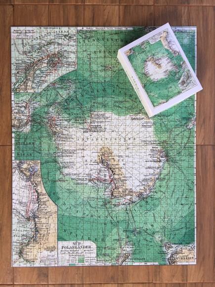 Quebra cabeça mapa do Polo Sul 1014 pçs 98x76cm