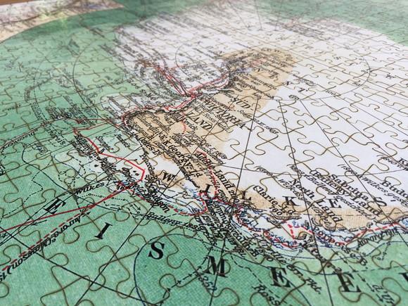 Quebra cabeça mapa do Polo Sul 1014 pçs 98x76cm