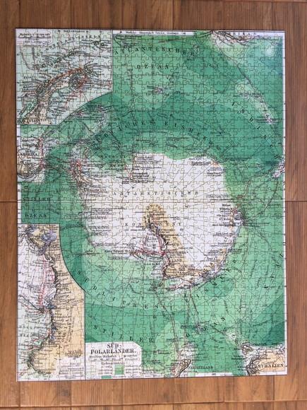 Quebra cabeça mapa do Polo Sul 1014 pçs 98x76cm