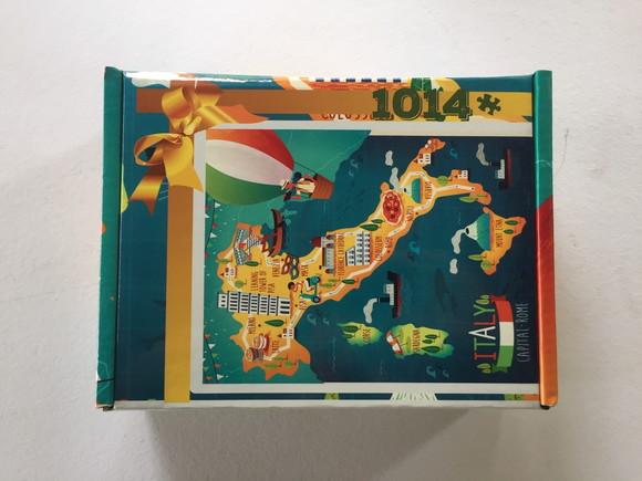 Quebra Cabeça Mapa Ilustração da Itália 98x66cm - 1014 Pçs