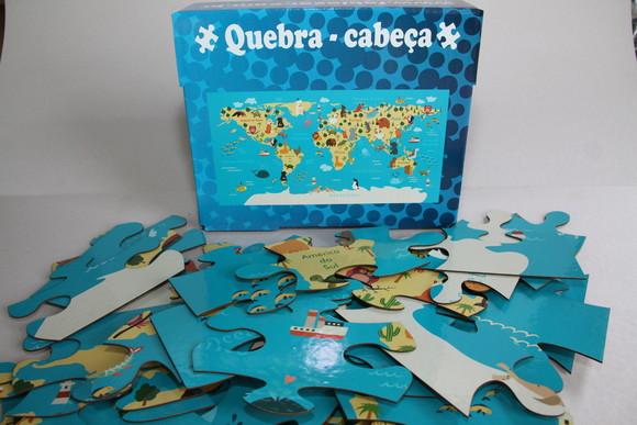 Quebra cabeça ilustrativo infantil - peças grandes