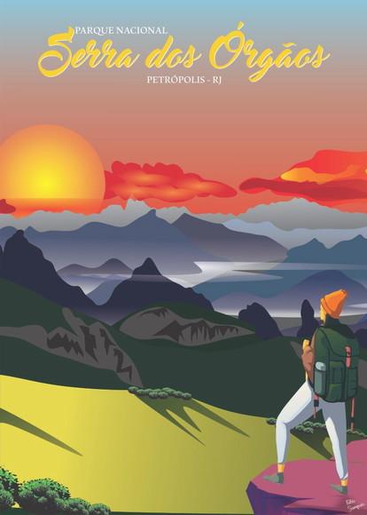 Serra dos Órgãos - Quebra cabeça 98 x 70cm 1014 peças