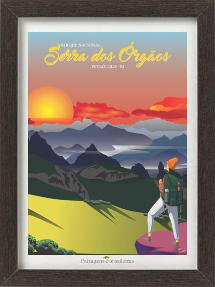 Serra dos Órgãos - Quebra cabeça 98 x 70cm 1014 peças