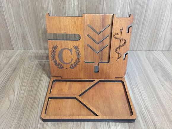 Suporte Organizador De Mesa Celular Acessórios Personalizado