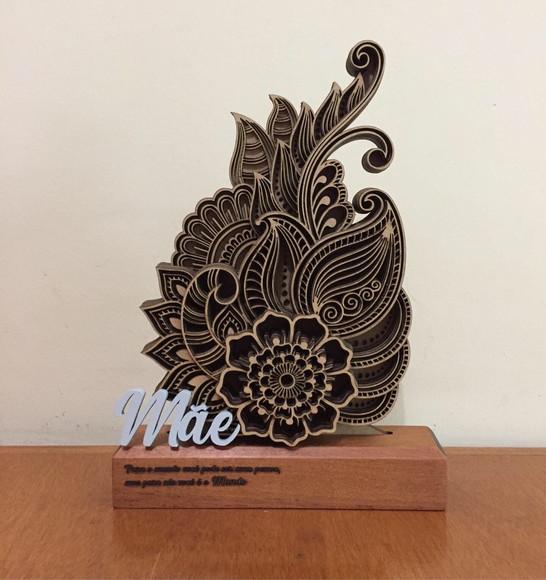 Troféu floral Mãe.