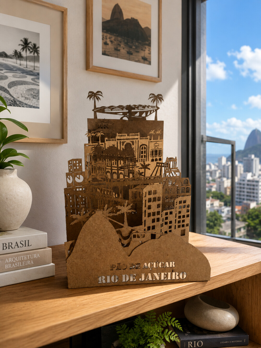 Cartão Postal 3D Pocket-Cities | Souvenir Criativo e Colecionáv