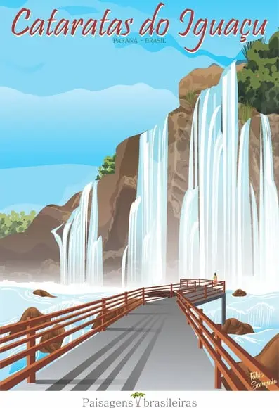 Cataratas do Iguaçu - Quebra cabeça 98 x 70 cm - 1014 peças