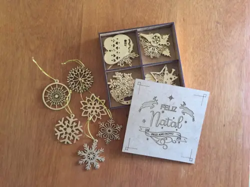Enfeites para Árvore de Natal Kit com 20 Pçs - Dourado