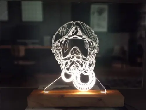 Luminária Capacete aviador
