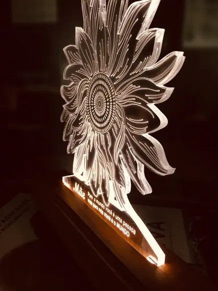 Luminária girassol