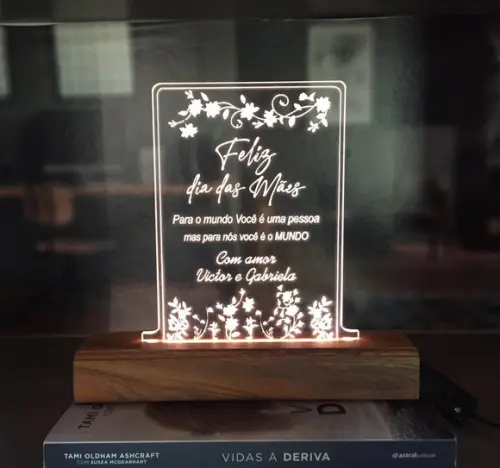 Luminária dia das mães
