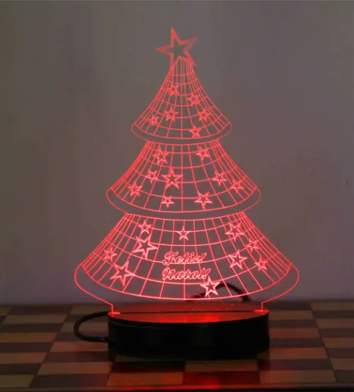 Luminária led arvore de natal