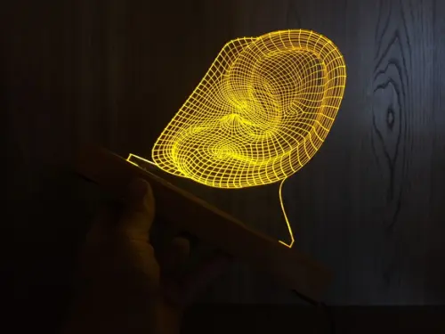 Luminária Led Efeito 3d Otorrinolaringologia